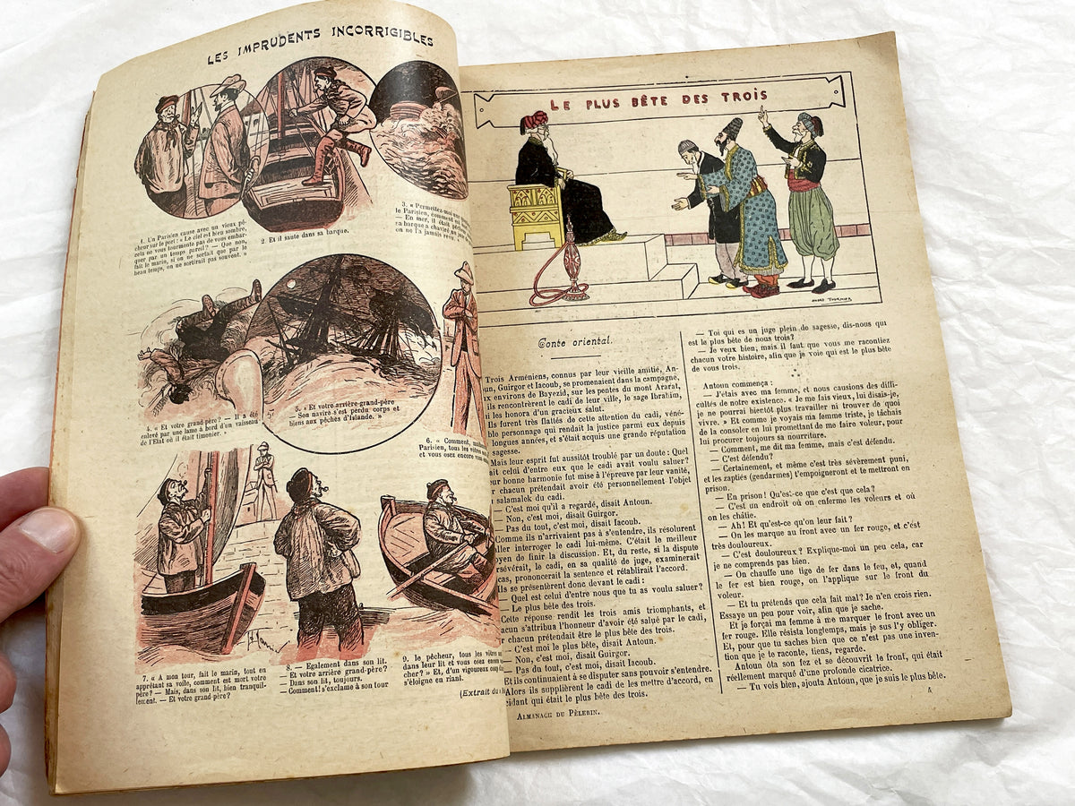 1910s - Vintage 1911 French Almanac - Le Pelerin Publication - Paris Floods 1910 - Joan Of Arc Illustrations - Catholic Press History