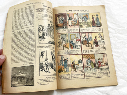 1910s - Vintage 1911 French Almanac - Le Pelerin Publication - Paris Floods 1910 - Joan Of Arc Illustrations - Catholic Press History