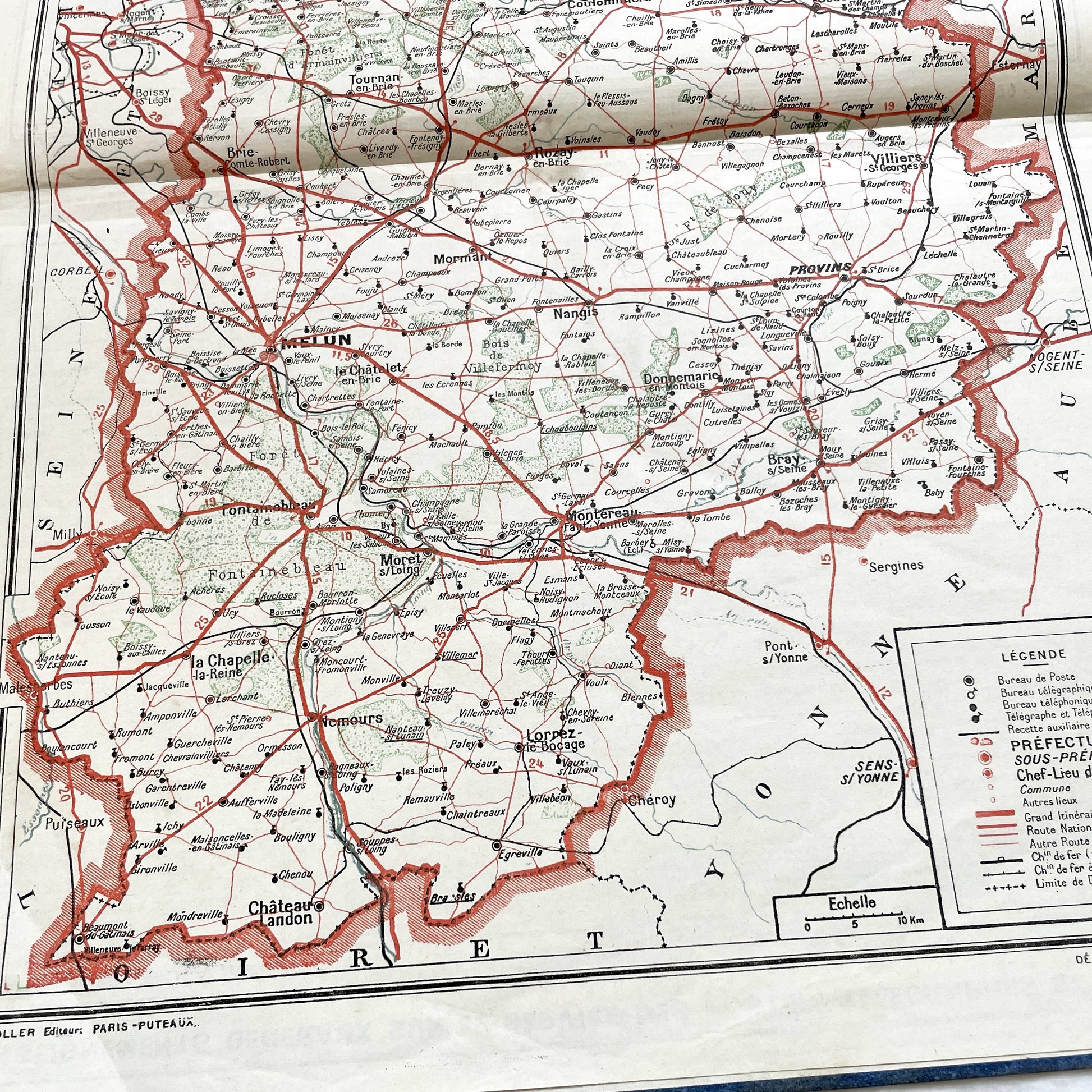 1940s - Vintage French 1948 Almanac Calendar Des Postes, Télégraphes, Téléphones - Mountain Harvest Scene - Saints - Astronomy - Historical