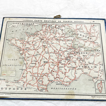 1940s - Vintage French 1948 Almanac Calendar Des Postes, Télégraphes, Téléphones - Mountain Harvest Scene - Saints - Astronomy - Historical