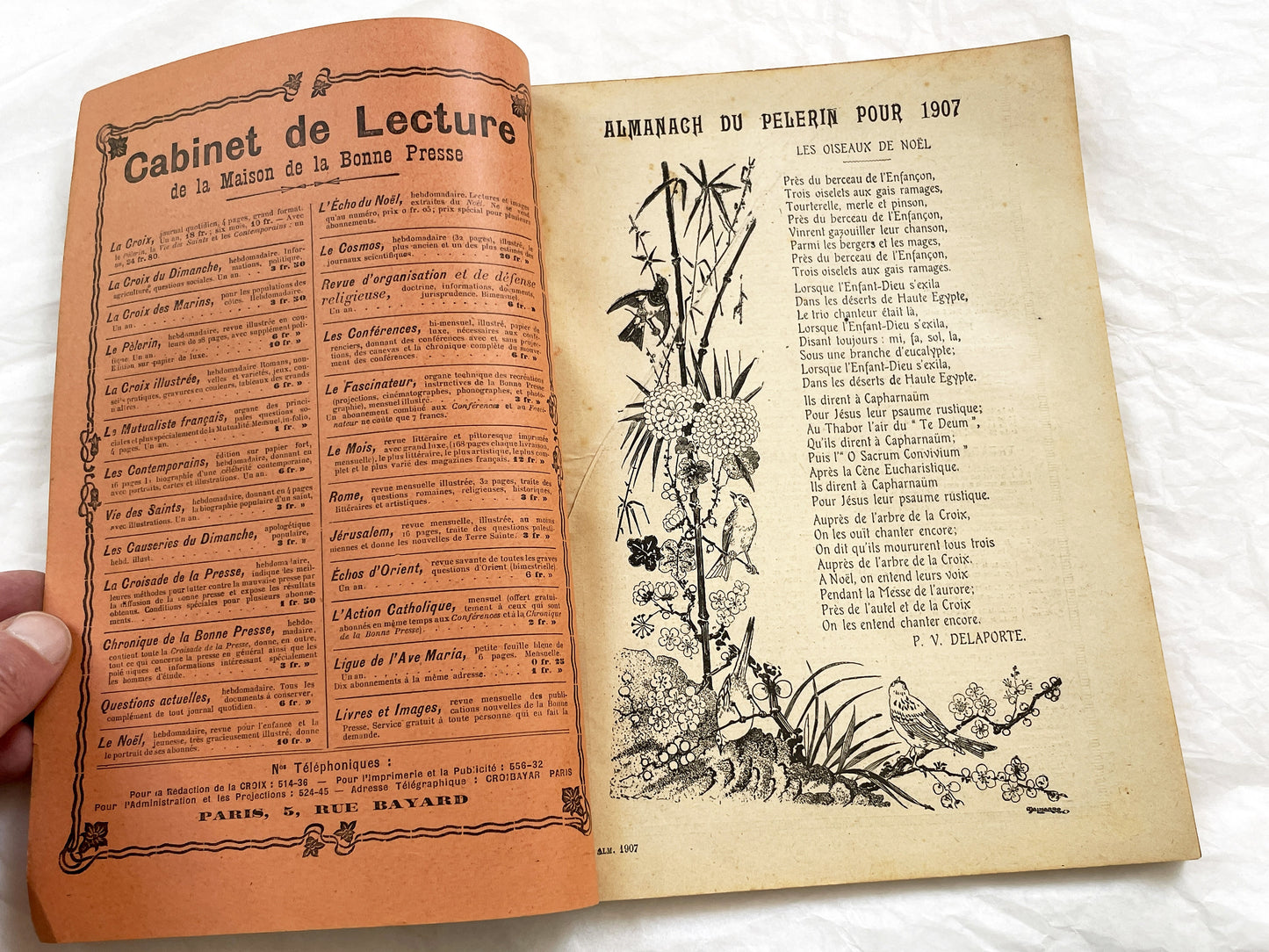 1900s - Vintage 1907 French Almanach Du Pelerin - Illustrated Catholic Historical Events Magazine - Palais De La Paix - Zouaves