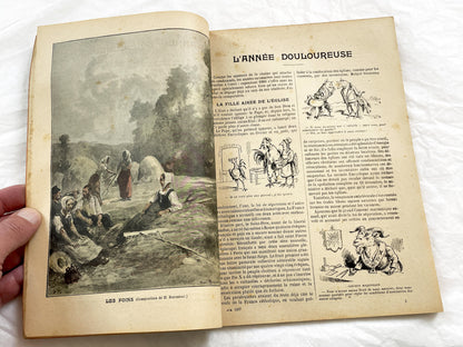 1900s - Vintage 1907 French Almanach Du Pelerin - Illustrated Catholic Historical Events Magazine - Palais De La Paix - Zouaves