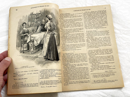 1900s - Vintage 1907 French Almanach Du Pelerin - Illustrated Catholic Historical Events Magazine - Palais De La Paix - Zouaves