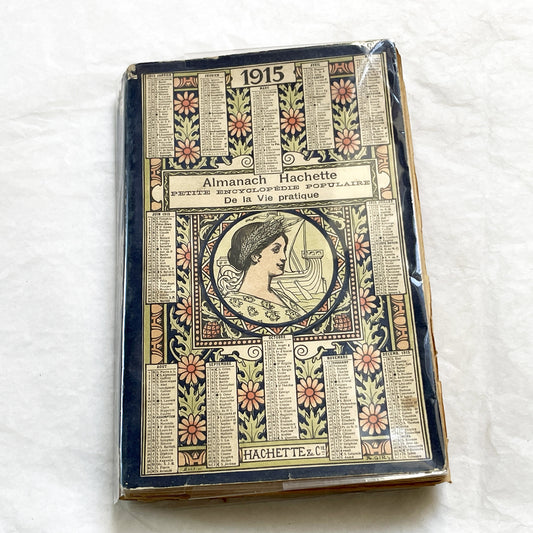 1910s – 500 Pages Almanach Hachette – Vintage French almanac – WWI edition “Petite Encyclopédie de la Vie Pratique”