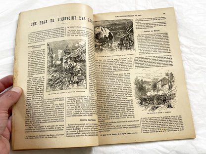 1900s - Vintage 1907 French Almanach Du Pelerin - Illustrated Catholic Historical Events Magazine - Palais De La Paix - Zouaves
