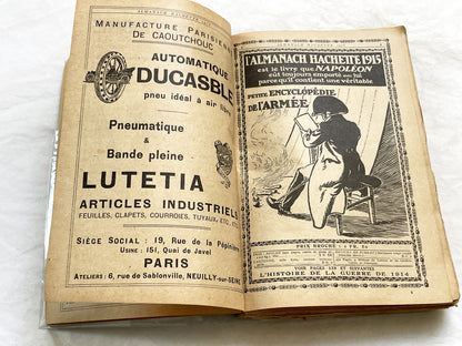1910s – 500 Pages Almanach Hachette – Vintage French almanac – WWI edition “Petite Encyclopédie de la Vie Pratique”