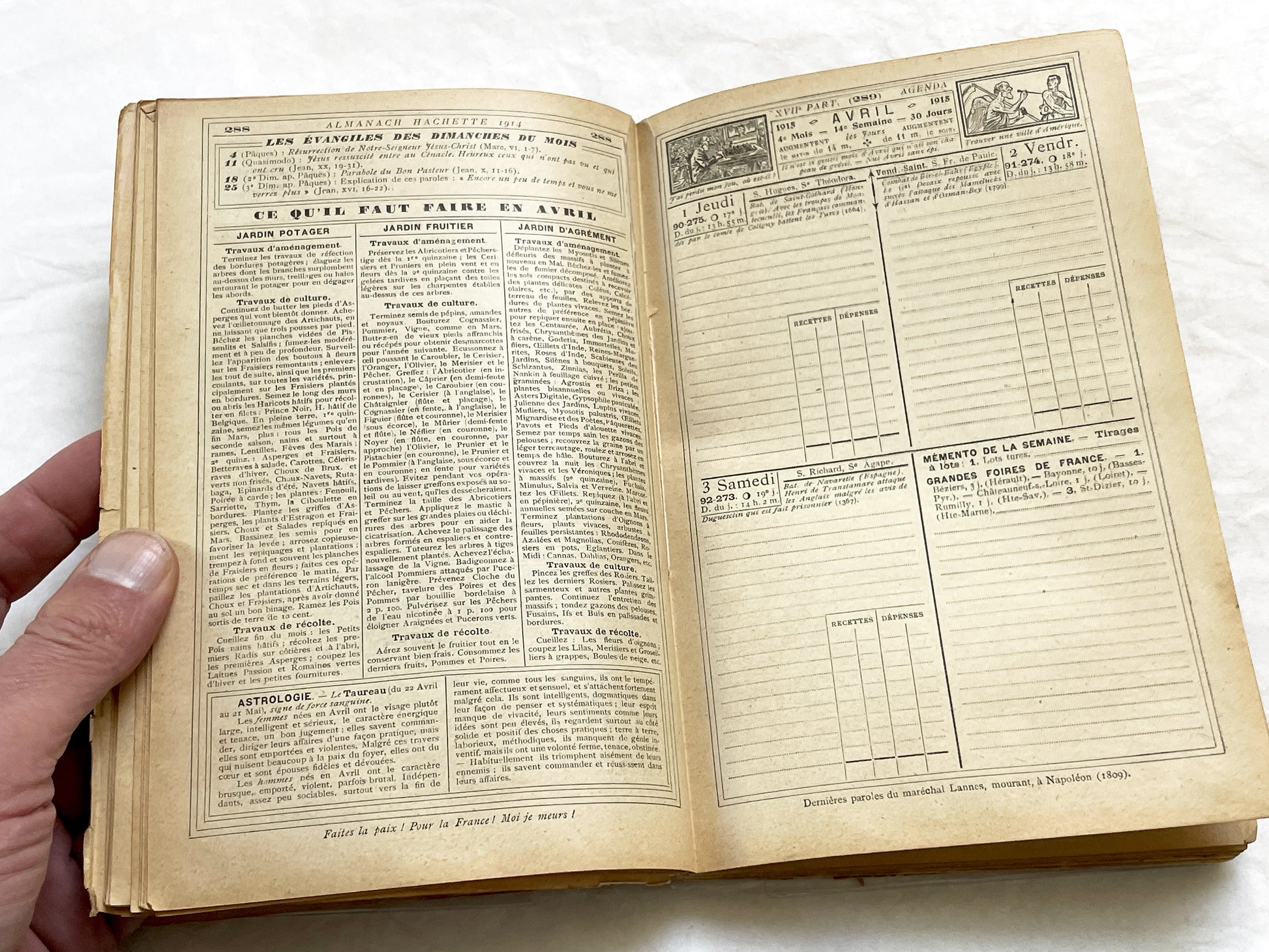 1910s – 500 Pages Almanach Hachette – Vintage French almanac – WWI edition “Petite Encyclopédie de la Vie Pratique”