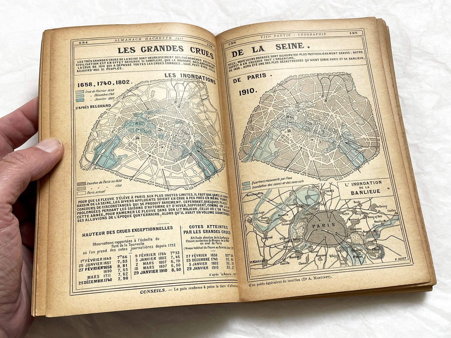 1910s – 540 Pages Almanach Hachette – Vintage Hachette Almanach – Early 1900s French Illustrated Yearbook