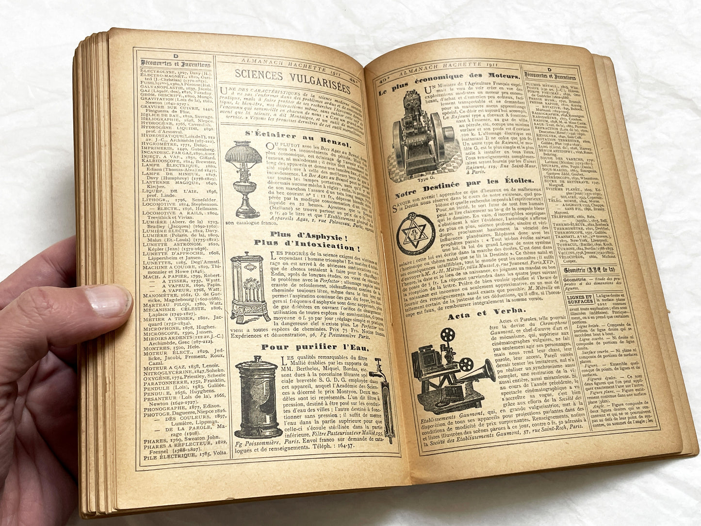 1910s – 540 Pages Almanach Hachette – Vintage Hachette Almanach – Early 1900s French Illustrated Yearbook