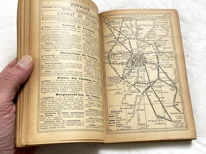 1900s – 530 Pages Almanach Hachette – Vintage Hachette Almanach – Early 1900s French Illustrated Yearbook