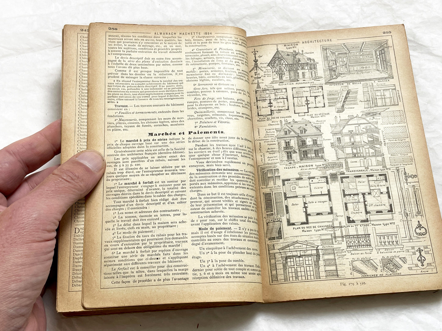 1894 – 400 Pages - Almanach Hachette 1894 – First Edition – Vintage French illustrated almanac – Practical life & advertising encyclopedia