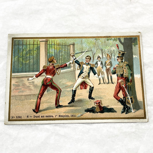 1900s - 5 Antique French Advertising Chromos - Historical & Folkloric Scenes - La Belle Jardinière Trade Cards - Collectible Ephemera