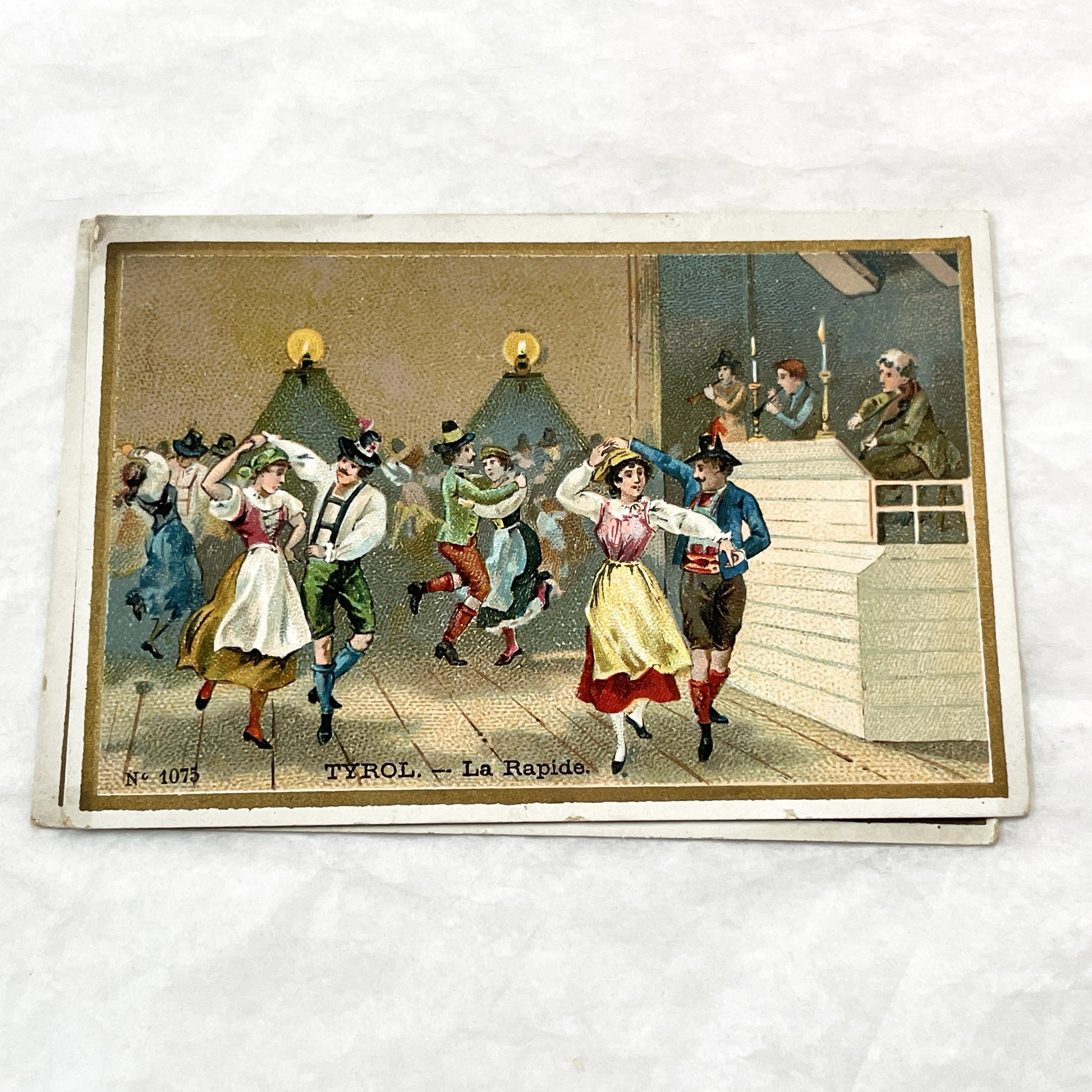 1900s - 5 Antique French Advertising Chromos - Historical & Folkloric Scenes - La Belle Jardinière Trade Cards - Collectible Ephemera