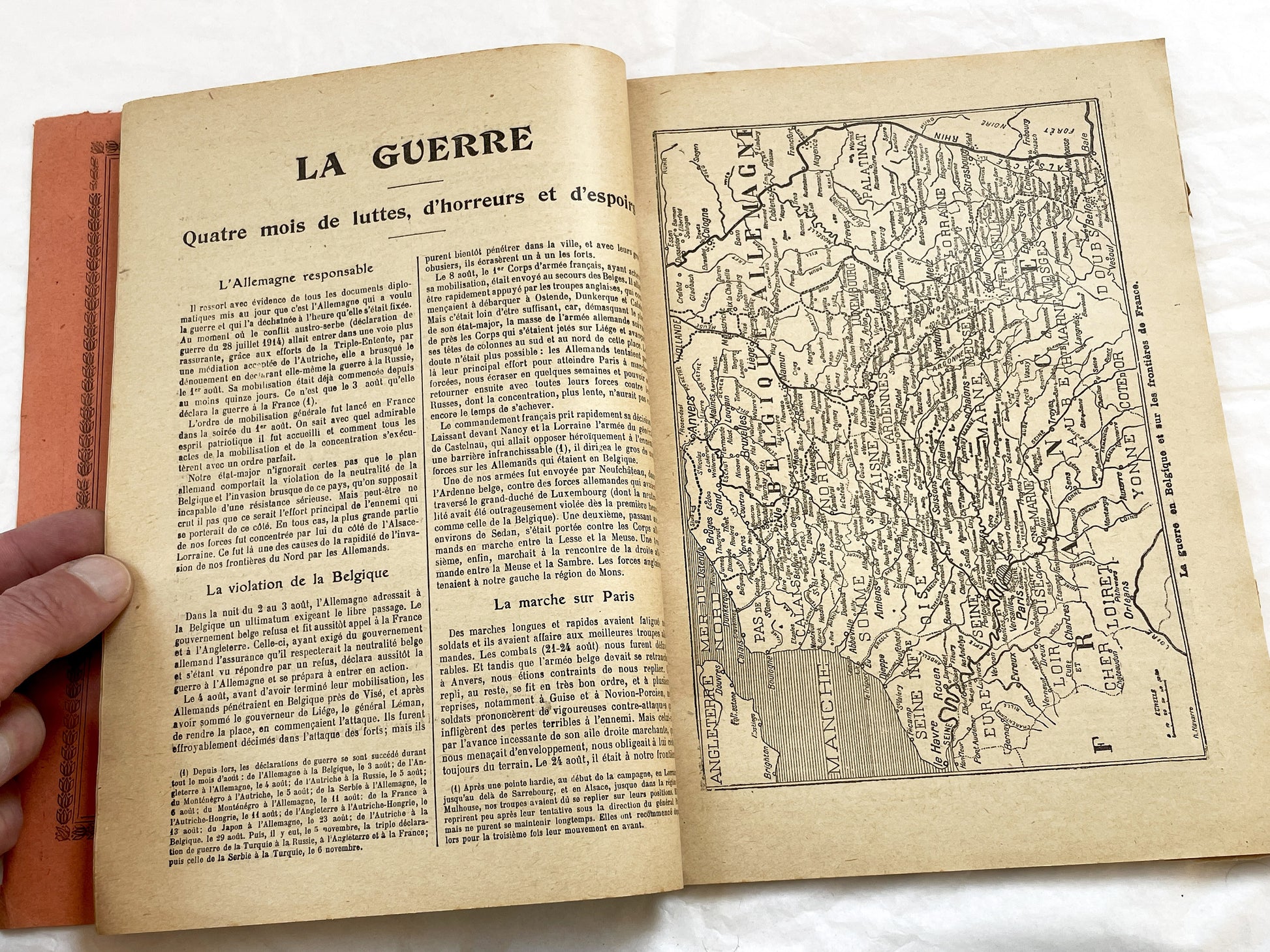 1910s - 1915 French Catholic Almanac - World War I Era Illustrated Book - Vintage Religious History Document - Antique WWI Collectible