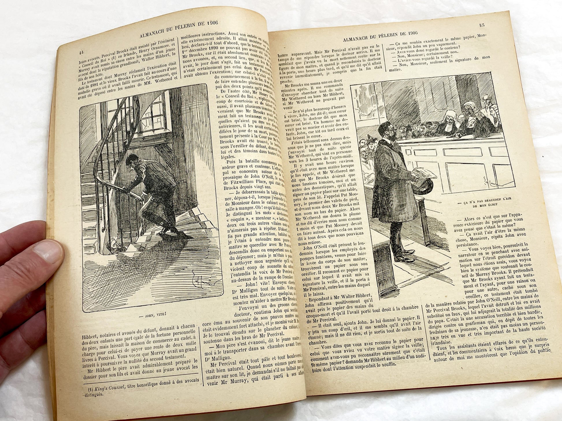 1900s - Antique French Almanach du Pelerin - 1906 Illustrated Catholic Magazine - Historical Almanac Periodical - French Ephemera