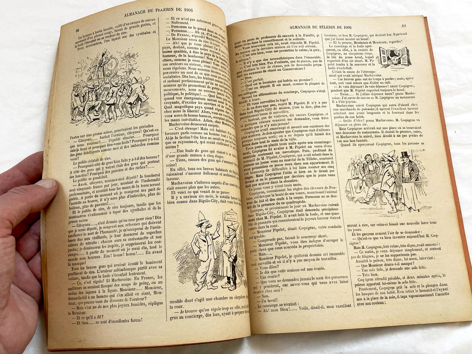 1900s - Antique French Almanach du Pelerin - 1906 Illustrated Catholic Magazine - Historical Almanac Periodical - French Ephemera