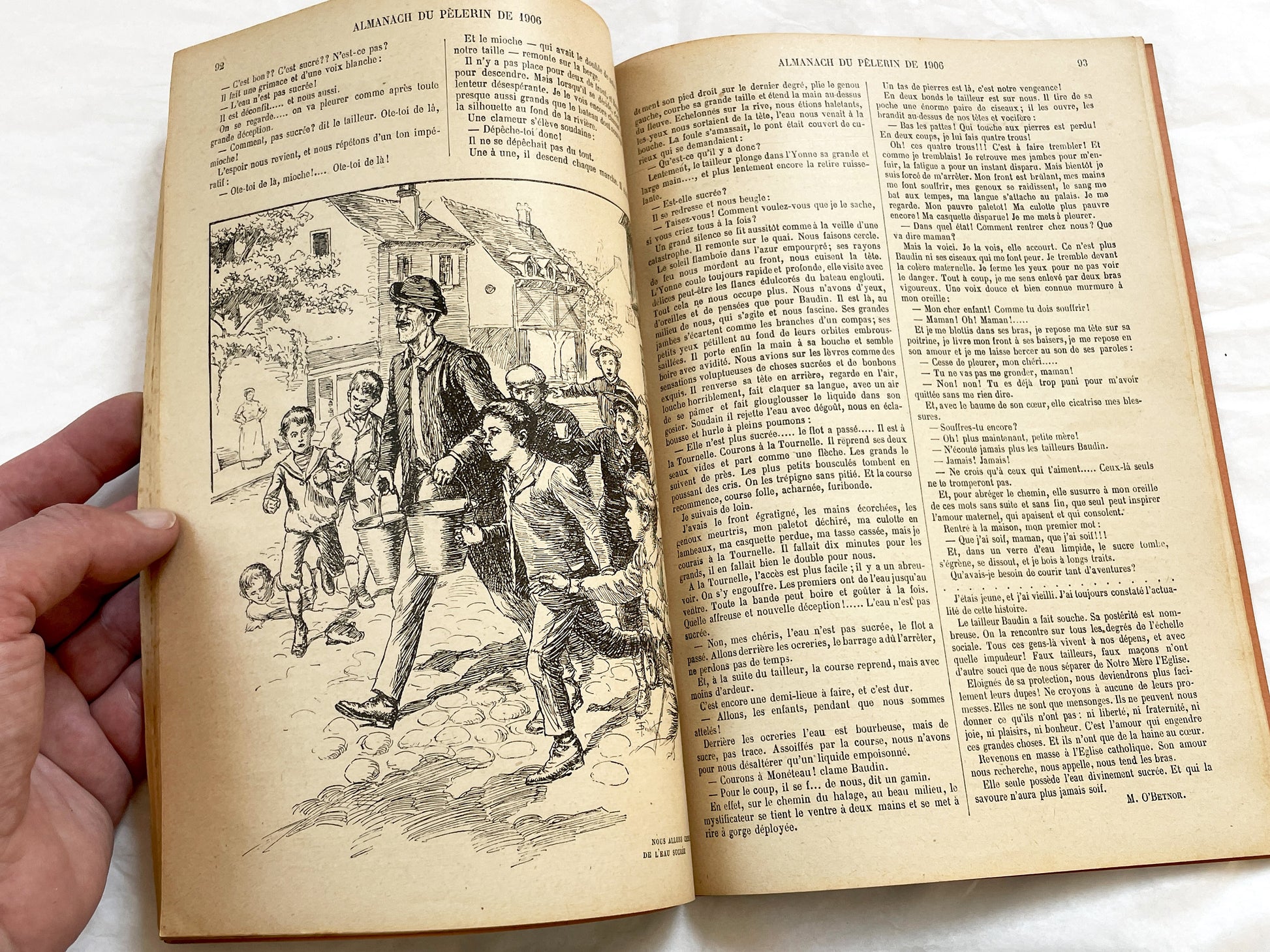 1900s - Antique French Almanach du Pelerin - 1906 Illustrated Catholic Magazine - Historical Almanac Periodical - French Ephemera