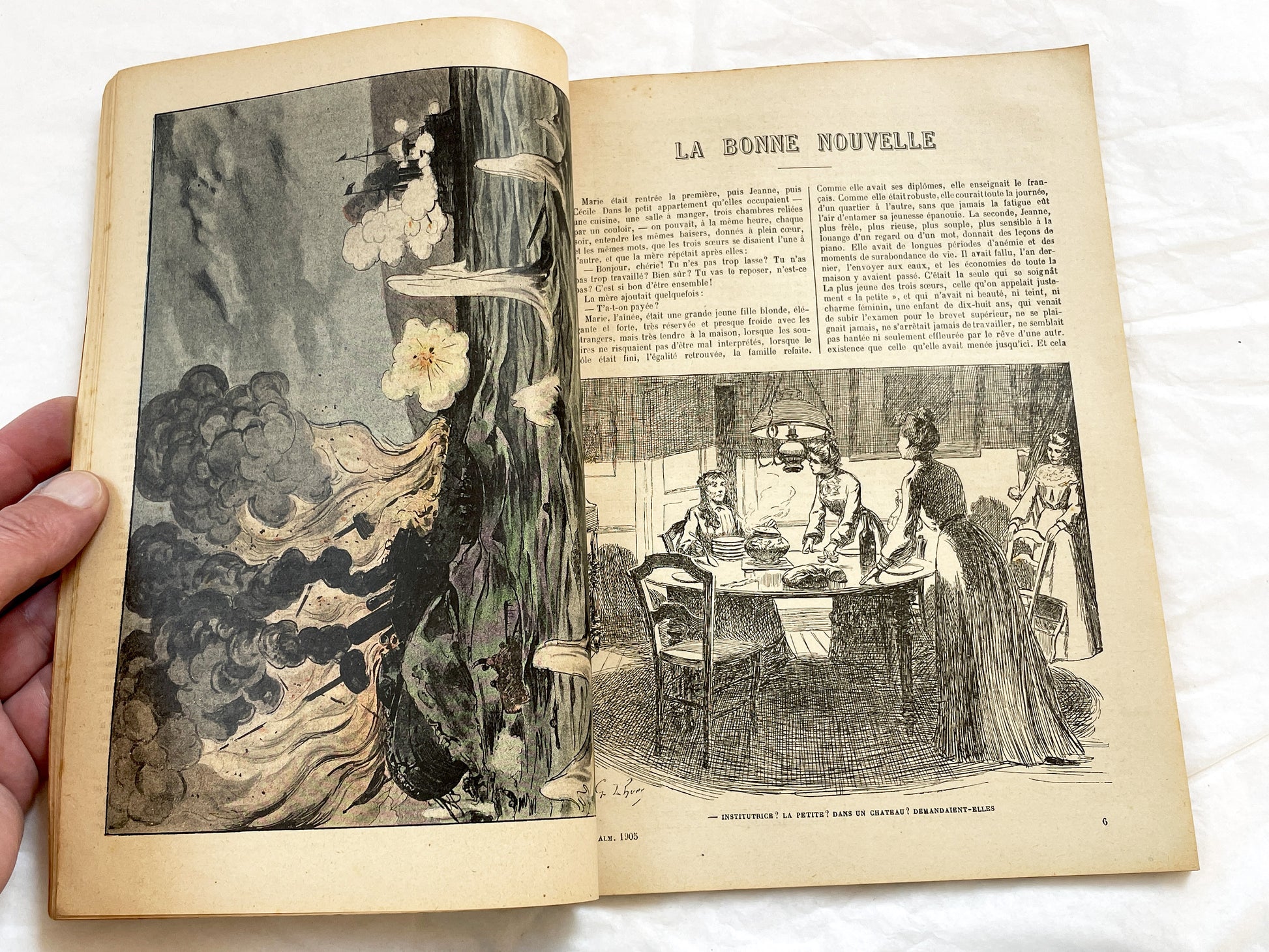 1900s - Antique French Religious Almanac Le Pelerin 1905 - Illustrated Catholic Publication - Vintage European Collectible Book from Paris.