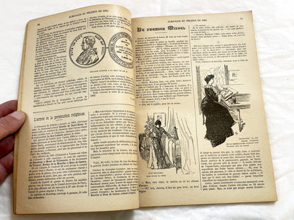 1900s - Antique French Religious Almanac Le Pelerin 1905 - Illustrated Catholic Publication - Vintage European Collectible Book from Paris.