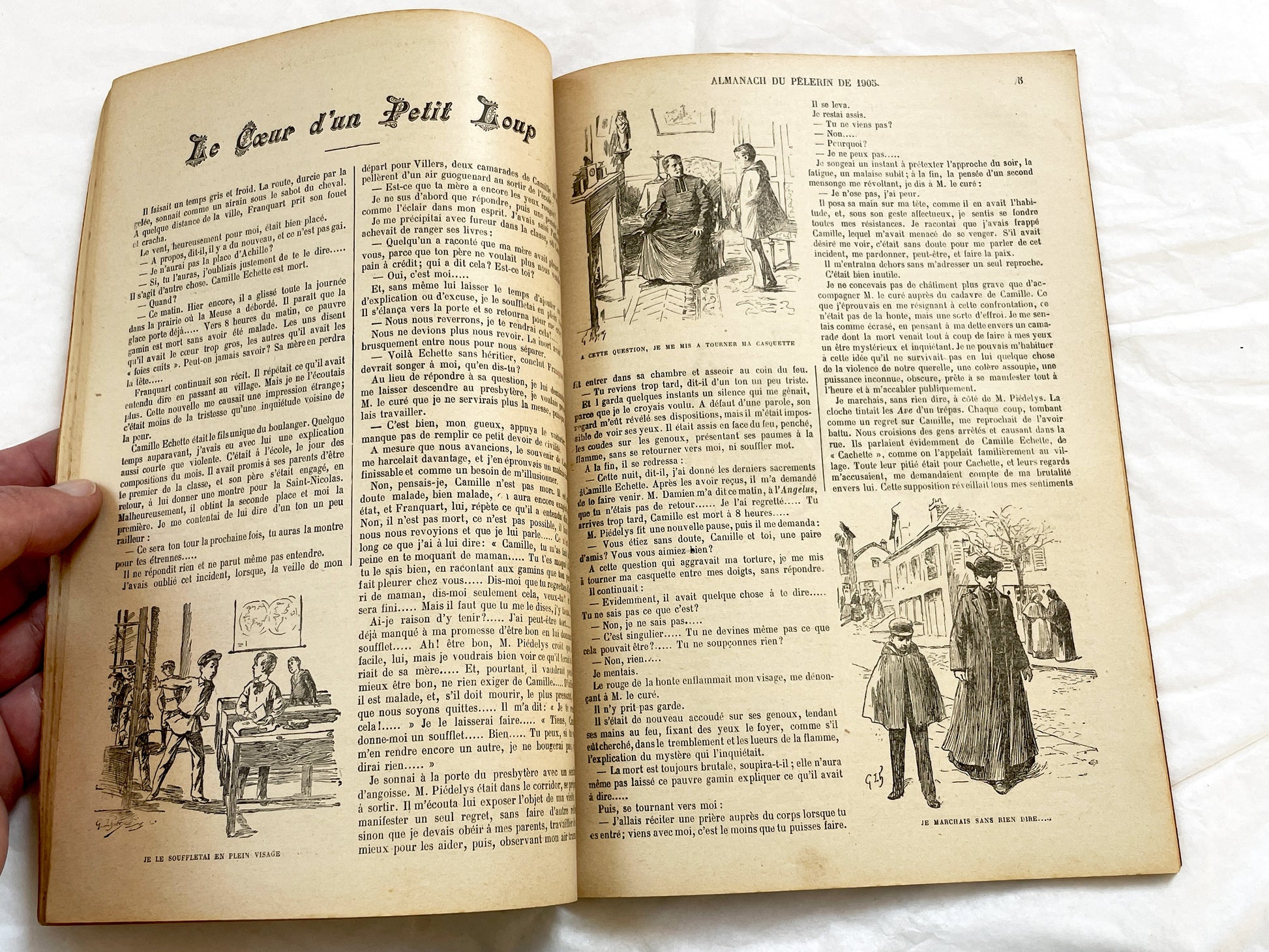 1900s - Antique French Religious Almanac Le Pelerin 1905 - Illustrated Catholic Publication - Vintage European Collectible Book from Paris.