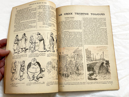 1900s - Antique French Religious Almanac Le Pelerin 1905 - Illustrated Catholic Publication - Vintage European Collectible Book from Paris.
