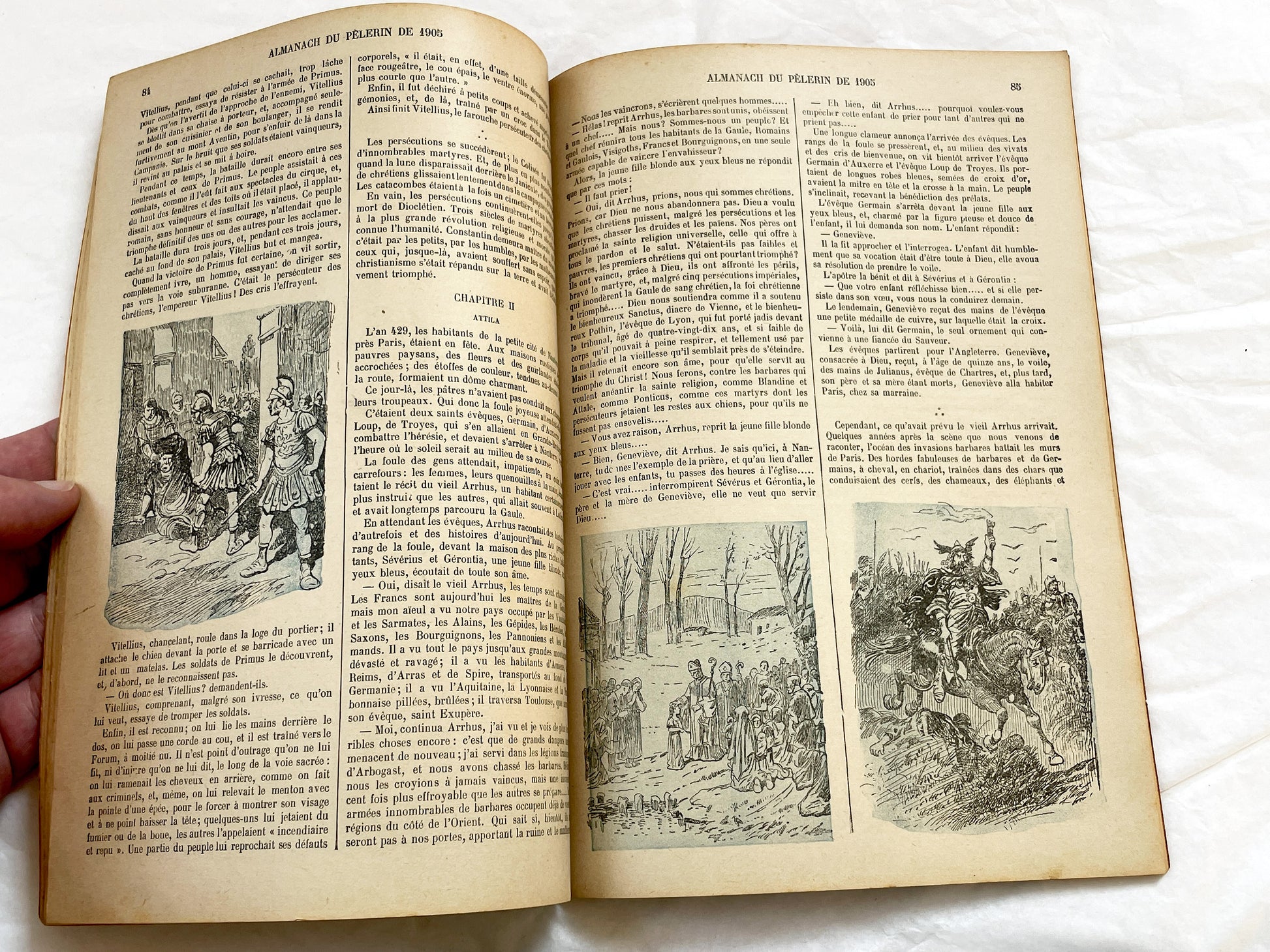 1900s - Antique French Religious Almanac Le Pelerin 1905 - Illustrated Catholic Publication - Vintage European Collectible Book from Paris.