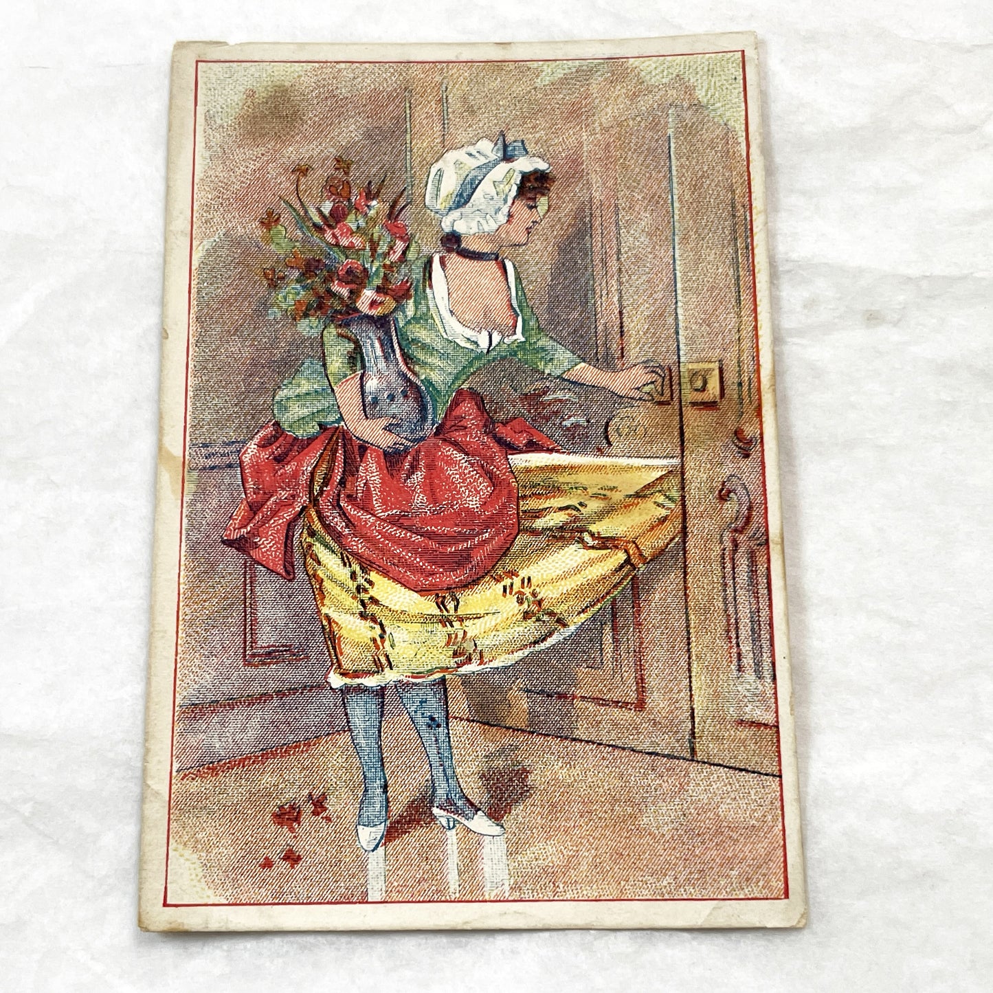 Late 19th - 2 French Chicory Trade Cards - Williot Fils Poix-du-Nord Advertising - Victorian Era Chromolithography Art Prints - Ephemera