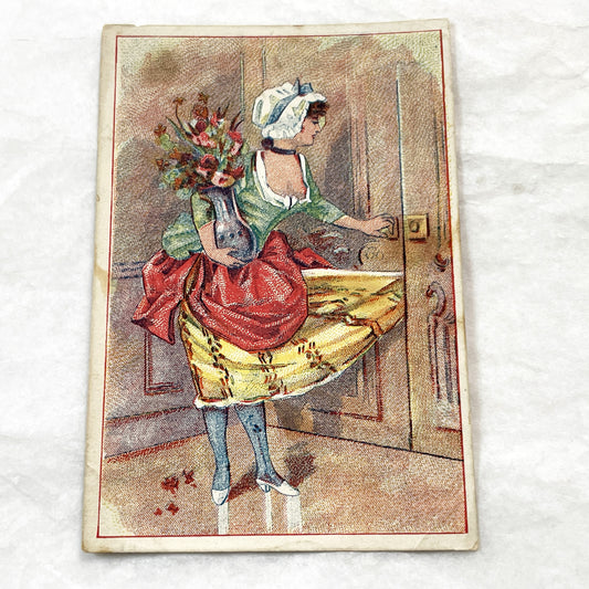 Late 19th - 2 French Chicory Trade Cards - Williot Fils Poix-du-Nord Advertising - Victorian Era Chromolithography Art Prints - Ephemera