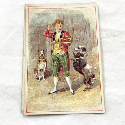 Late 19th - 2 French Chicory Trade Cards - Williot Fils Poix-du-Nord Advertising - Victorian Era Chromolithography Art Prints - Ephemera