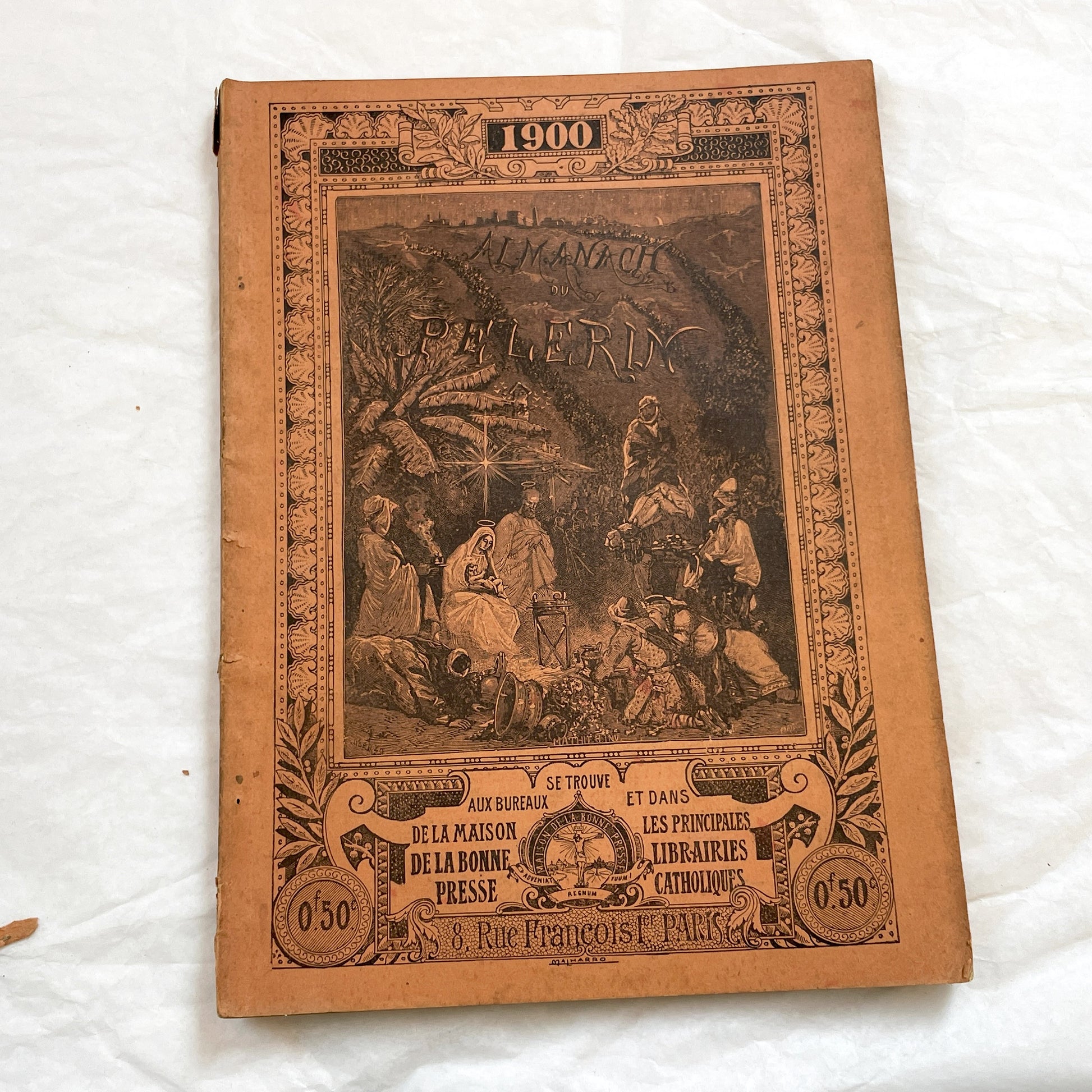 1900s - Vintage Almanac - Le Pelerin Illustrated Annual - Catholic Publication - Paris 1900 - Historical Document - Religious Heritage