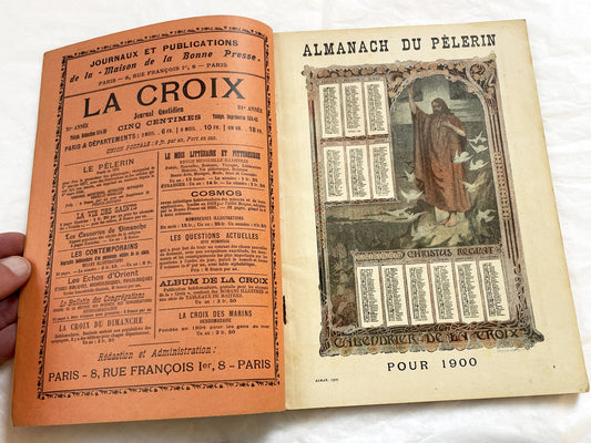 1900s - Vintage Almanac - Le Pelerin Illustrated Annual - Catholic Publication - Paris 1900 - Historical Document - Religious Heritage