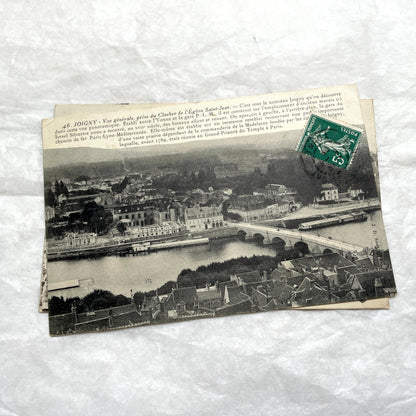 Lot of six 1910s vintage French city view postcards, featuring European architecture and urban landscapes.