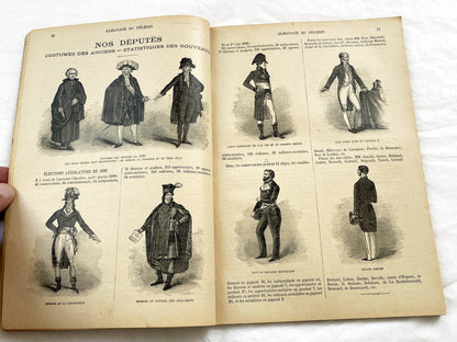 Late 19th - French Illustrated Catholic Almanac 1899 - Vintage Religious Historical Periodical - Art Nouveau Style Illustrations