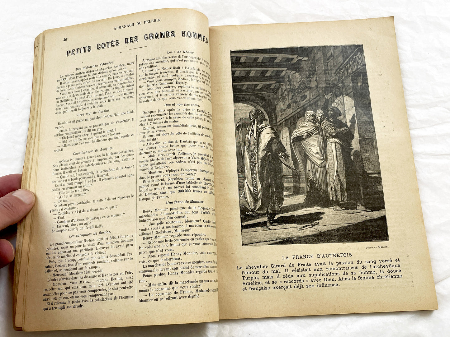 Late 19th - French Illustrated Catholic Almanac 1899 - Vintage Religious Historical Periodical - Art Nouveau Style Illustrations