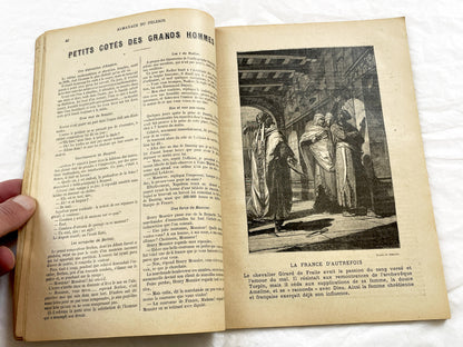 Late 19th - French Illustrated Catholic Almanac 1899 - Vintage Religious Historical Periodical - Art Nouveau Style Illustrations