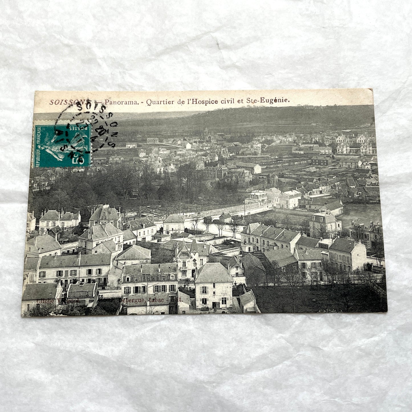 1910s French Postcard Lot - 8 vintage black and white postcards featuring diverse village scenes and landscapes.
