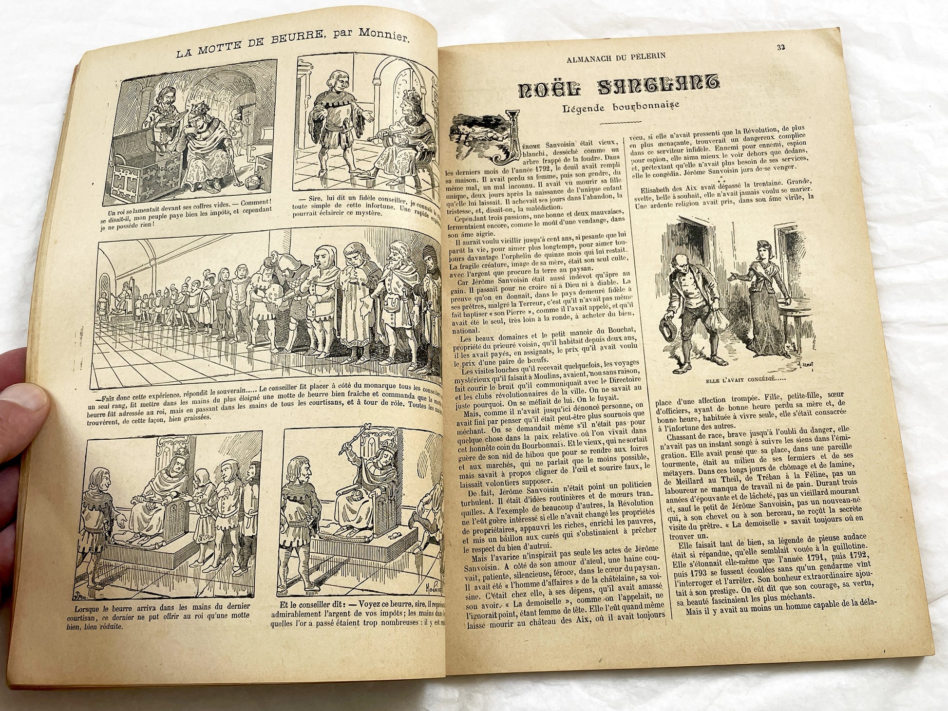 Late 19th - 1898 Almanach Du Pèlerin - Antique French Catholic Pilgrim's Almanac - Illustrated Religious Historical Annual Book