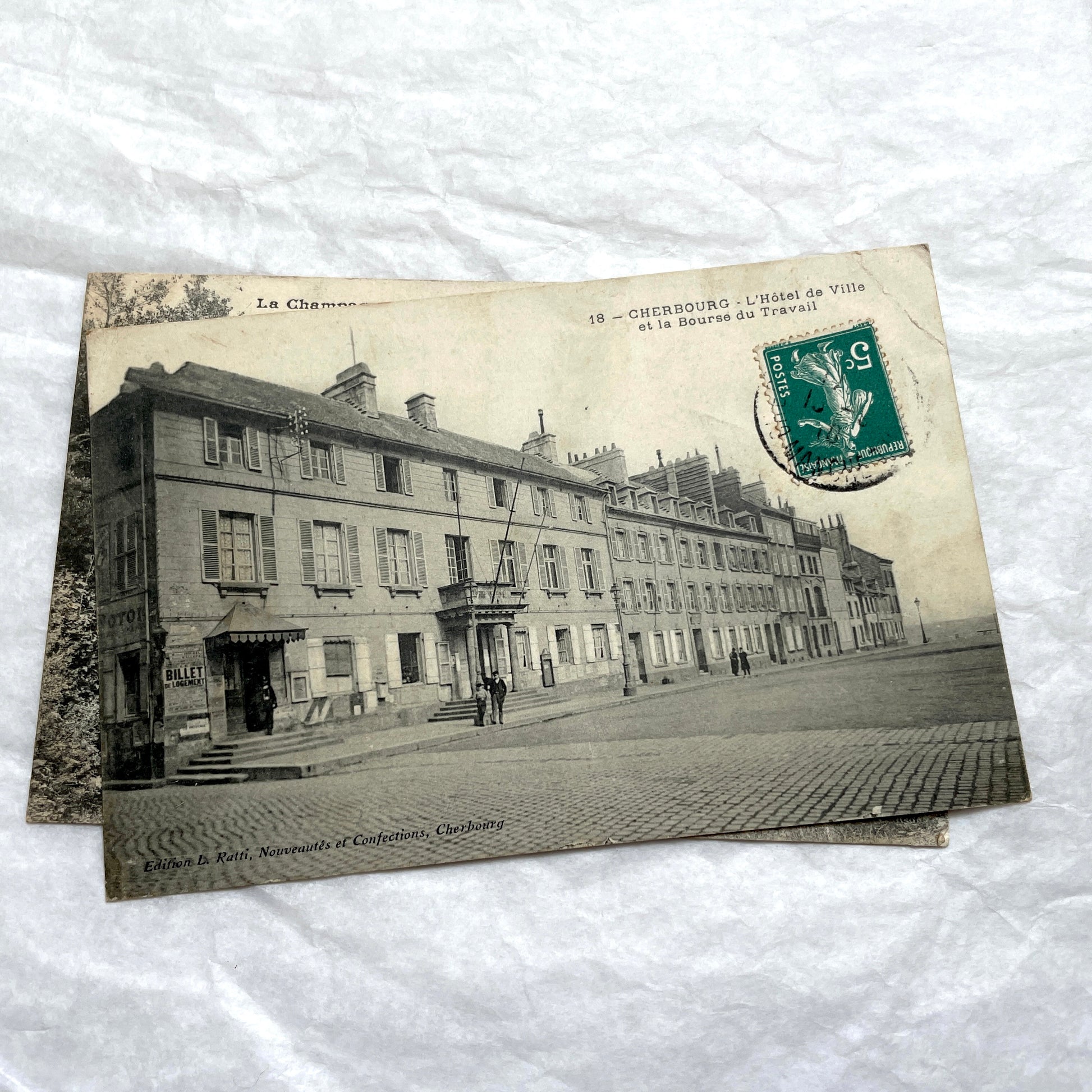 Lot of 8 1900s French postcards depicting various early 20th-century French towns, cities, and landscapes.