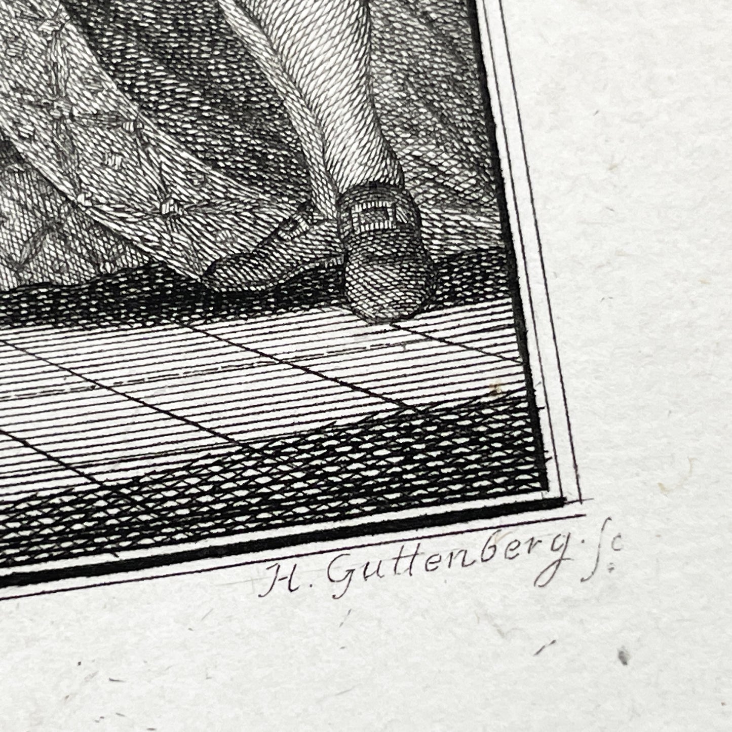 1783 - Engraving - Charles Eisen & Heinrich Guttenberg Engraving - Les Époux Malheureux Scene - French Rococo Print