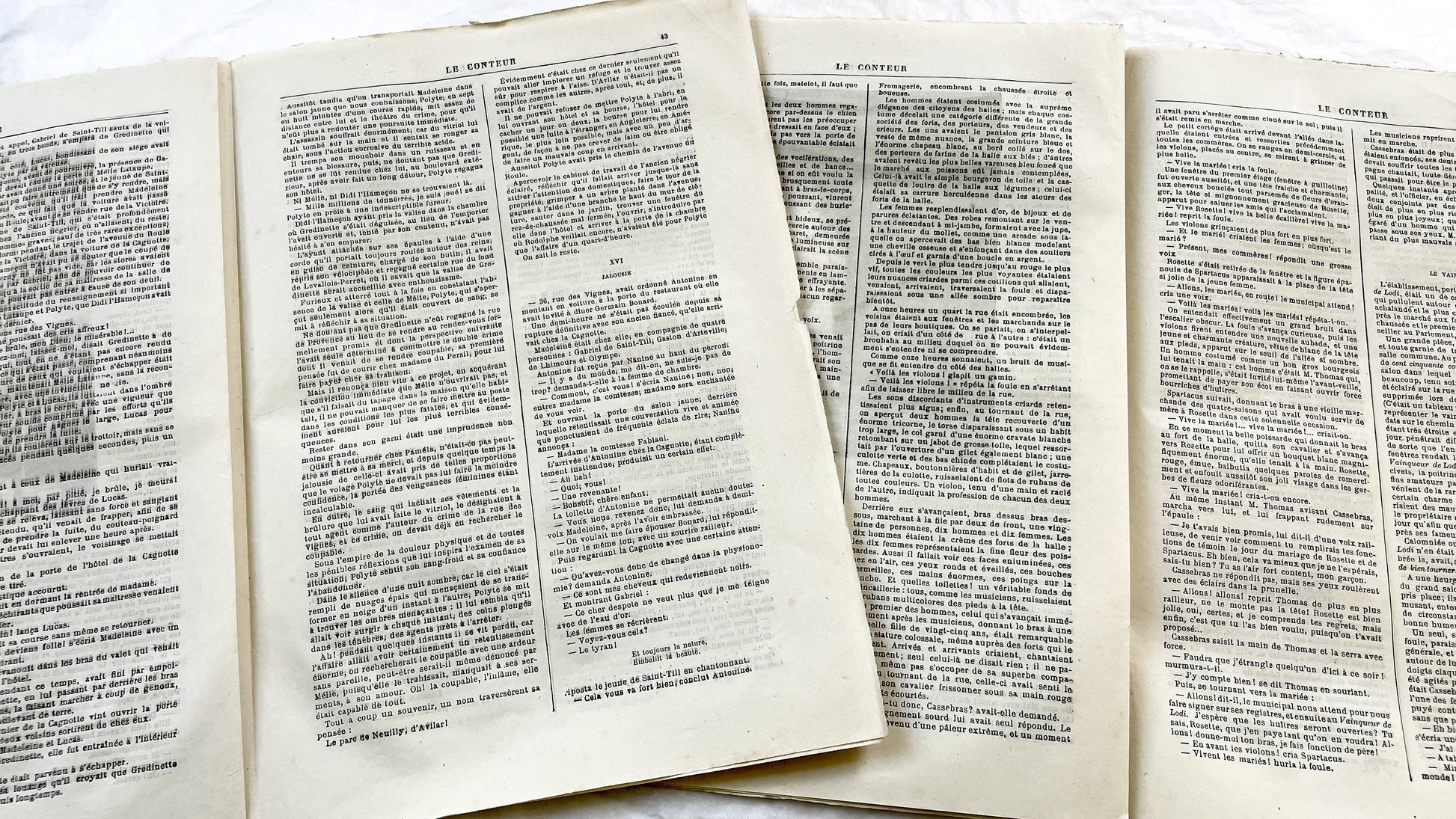 Late 19th - French Periodical Newspapers Le Conteur - Illustrated Victorian Fiction - 1880 Editions - Historical Literature