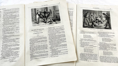 Late 19th - French Periodical Newspapers Le Conteur - Illustrated Victorian Fiction - 1880 Editions - Historical Literature