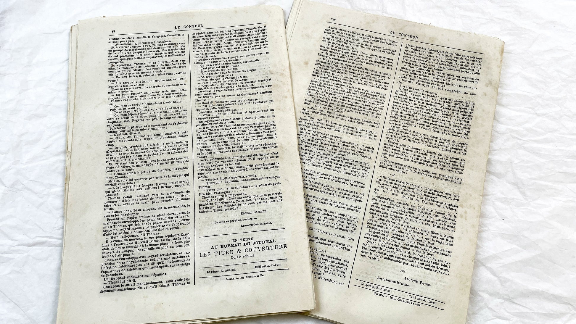 Late 19th - French Periodical Newspapers Le Conteur - Illustrated Victorian Fiction - 1880 Editions - Historical Literature