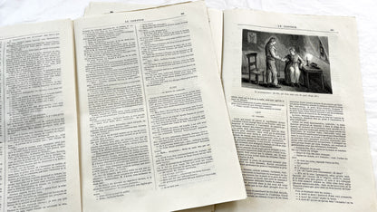 Late 19th - French Literary Periodicals - Vintage Magazine Issues from 1880-1881 - Illustrated Publications of Literature and Biographies