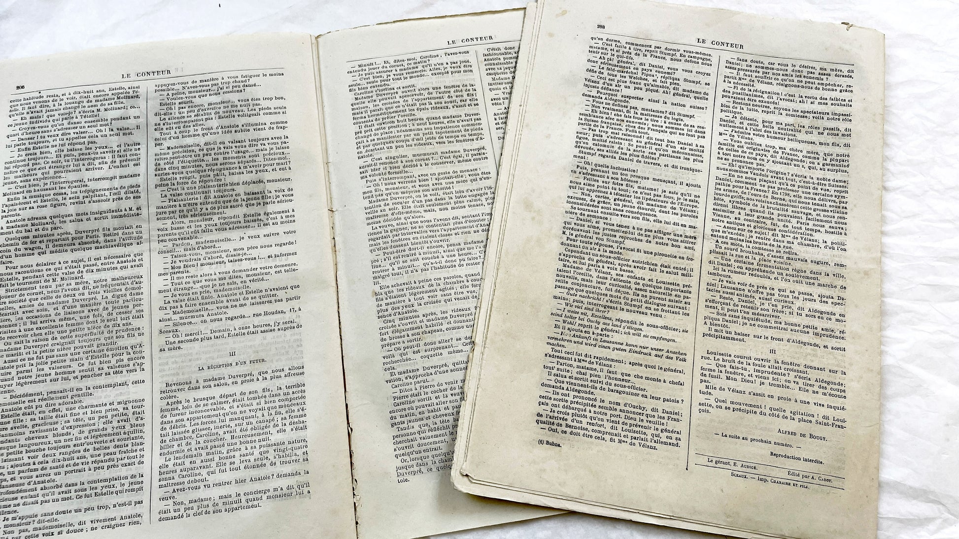 Late 19th - French Literary Periodicals - Vintage Magazine Issues from 1880-1881 - Illustrated Publications of Literature and Biographies