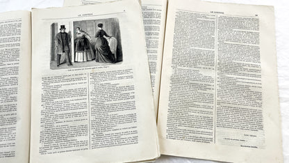 Late 19th - French Illustrated Periodicals Le Conteur - Historical News And Literature - 1881 Paris Print - Two Issues - Engravings