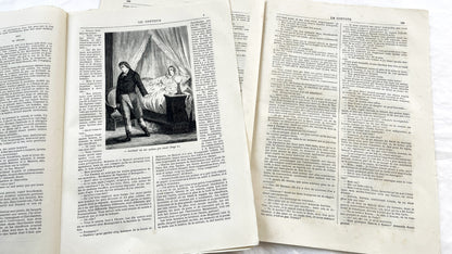Late 19th - French Illustrated Periodicals Le Conteur - Historical News And Literature - 1881 Paris Print - Two Issues - Engravings