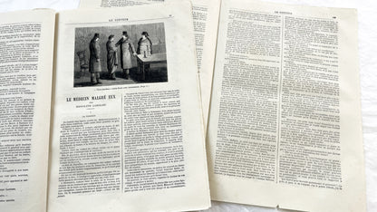 Late 19th - French Illustrated Periodicals Le Conteur - Historical News And Literature - 1881 Paris Print - Two Issues - Engravings