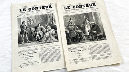Late 19th - French Literary Journals Le Conteur - Historic Illustrated Newspapers - Fiction - Biographies - Voyages - Collectible Editions