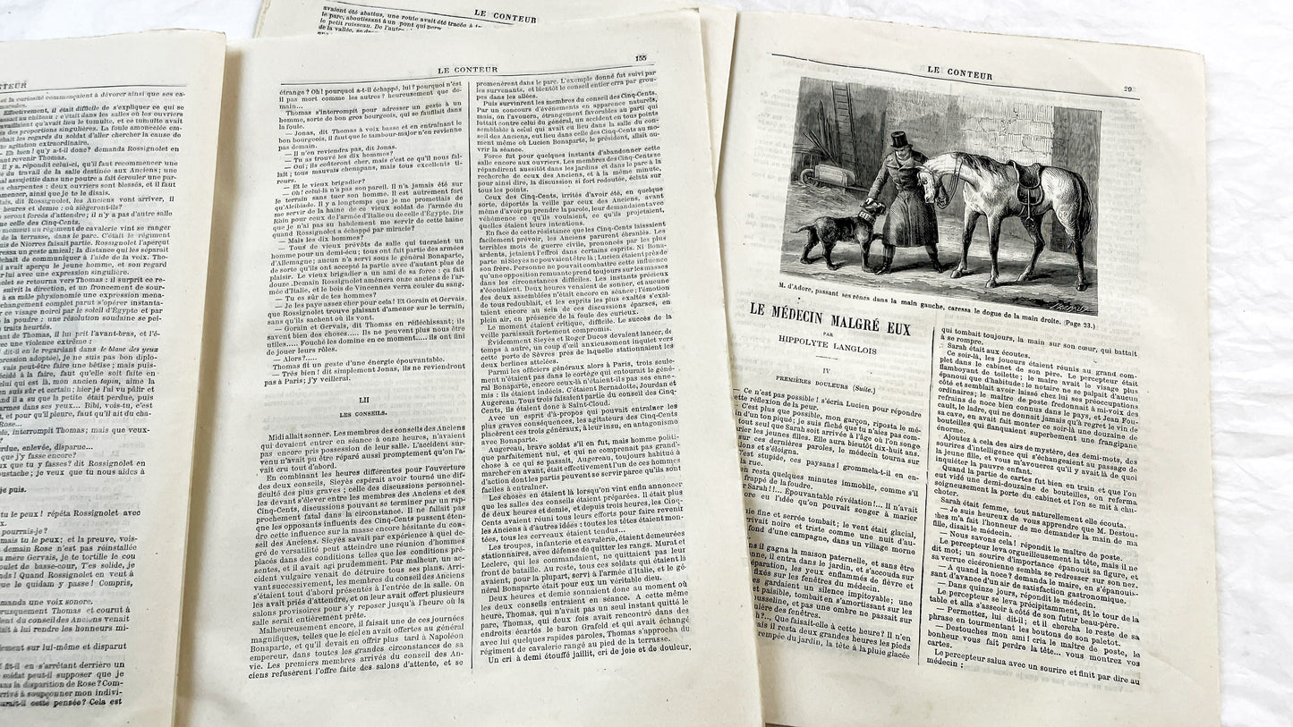 Late 19th - French Literary Journals Le Conteur - Historic Illustrated Newspapers - Fiction - Biographies - Voyages - Collectible Editions