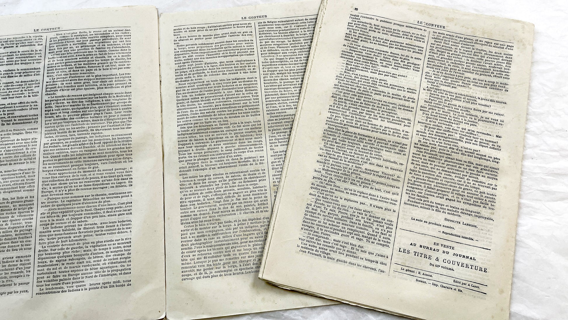 Late 19th - French Literary Journals Le Conteur - Historic Illustrated Newspapers - Fiction - Biographies - Voyages - Collectible Editions